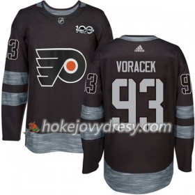 Pánské Hokejový Dres Philadelphia Flyers Jakub Voracek 93 1917-2017 100th Anniversary Adidas Černá Authentic